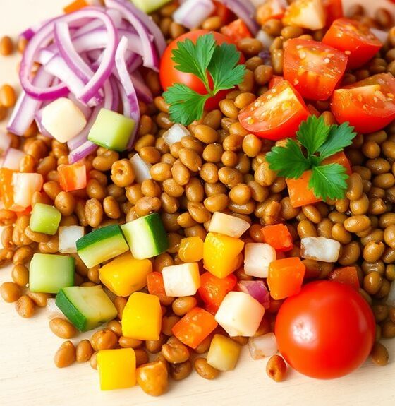 zesty ethiopian lentil salad