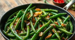 stir fry delicious green beans