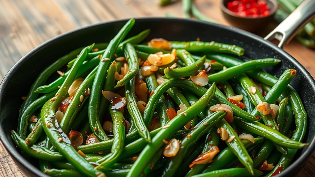 stir fry delicious green beans