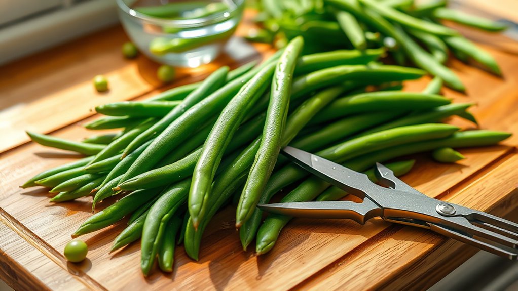 wash and trim beans