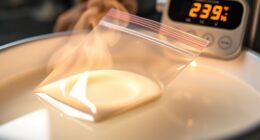 cook custard at safe temperature