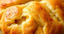 fat layers create flaky pastry