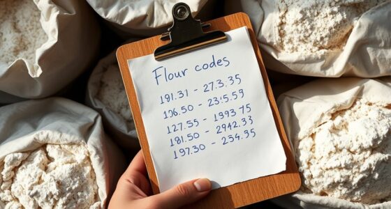 flour lot code reading