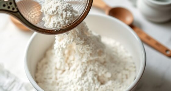 flour sifting for perfect cakes