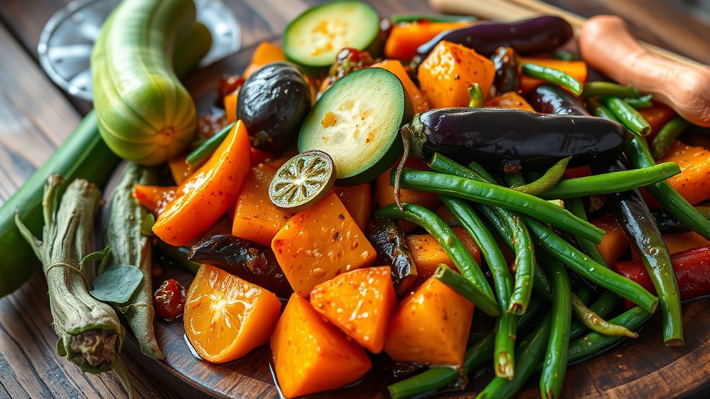 fresh vegetables enhance flavor