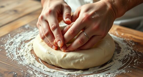 kneading affects gluten development