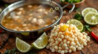 lime enhances pozole hominy