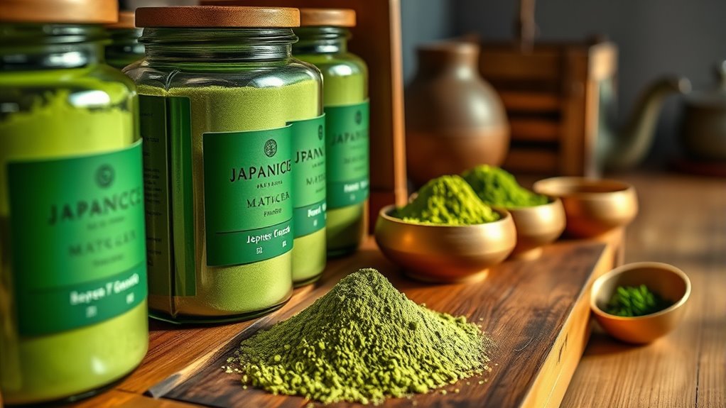 matcha grades selection storage