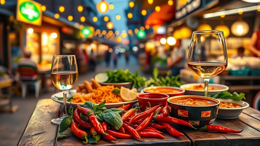 pairing wine with spicy thai