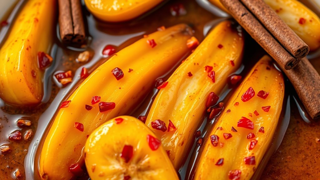 perfect caramelized spicy plantains