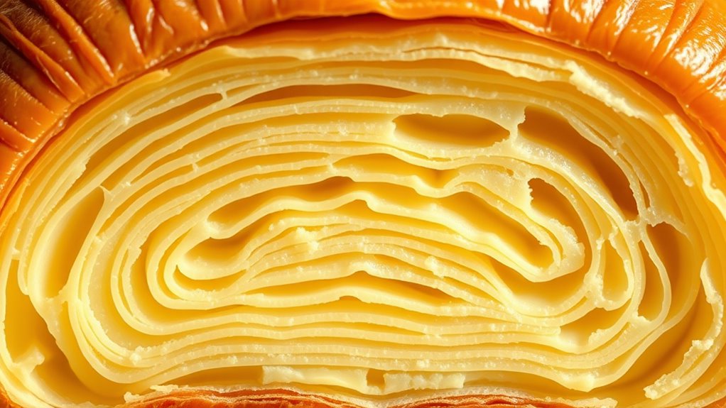 perfect flaky croissant layers