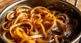 slow caramelize onions carefully
