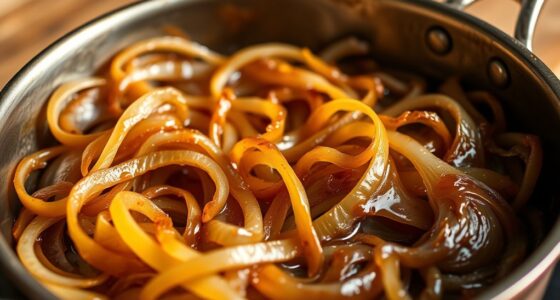 slow caramelize onions carefully