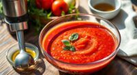 smooth creamy chilled soup