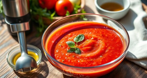 smooth creamy chilled soup