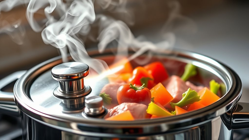 steam pressure enhances heat transfer