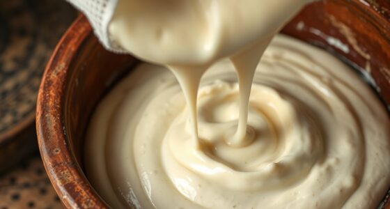 whey drainage and creaminess