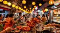 asian night market snacks