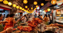 asian night market snacks
