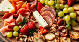 assembling gourmet snack platters