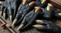 black cocoa witch finger cookies