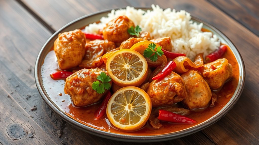 bright tangy senegalese chicken