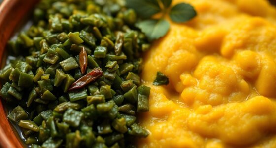 cameroonian greens and cornmeal