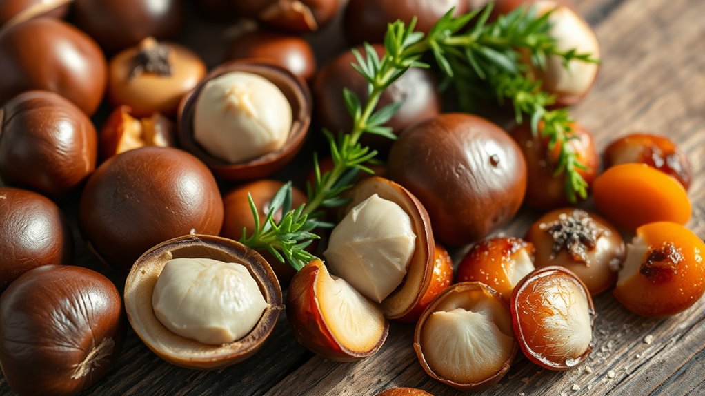 chestnuts in diverse recipes