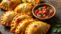 chilean empanadas and salsa
