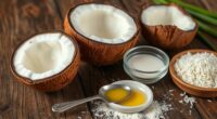 coconut oil milk flour
