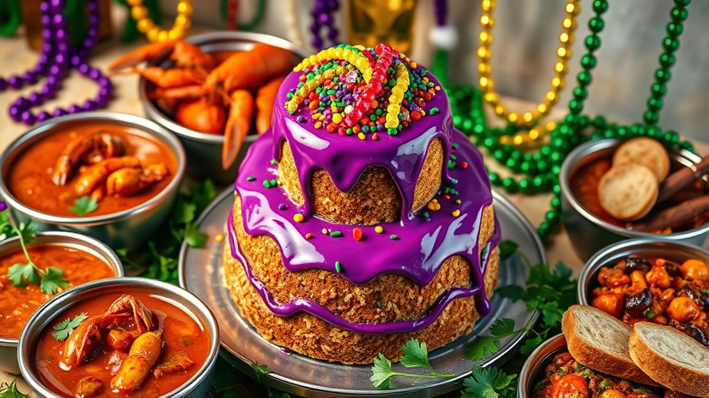 colorful parades and bead tossing