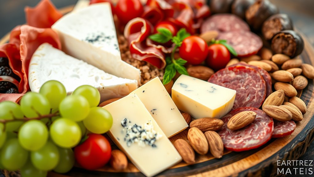 create visually appealing balanced platter