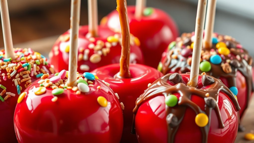 creative candy apple decorations