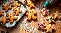 decorated holiday cookie baking