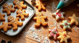 decorated holiday cookie baking