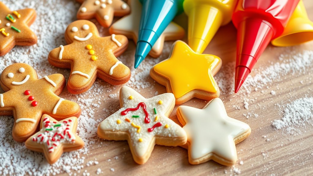 decorative holiday sugar cookies
