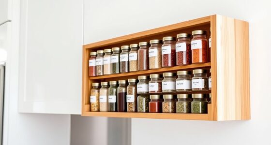diy spice rack labels