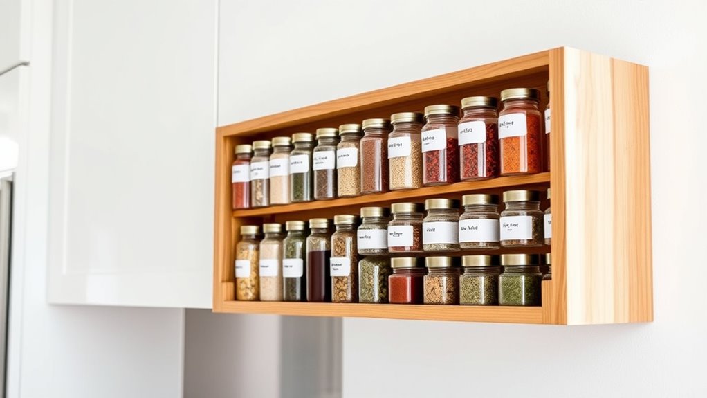 diy spice rack labels