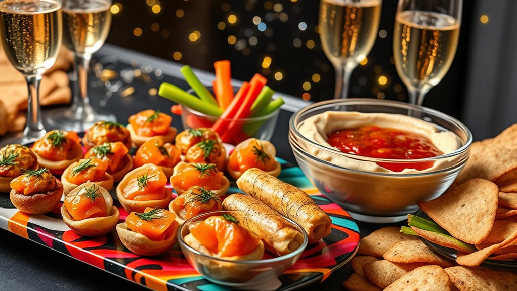 elegant themed finger foods