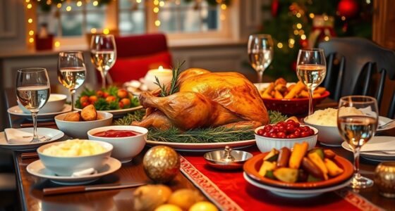 festive dinner schedule plan