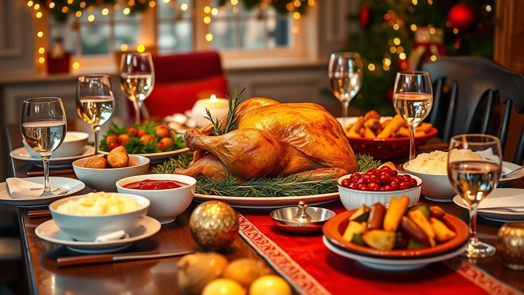 festive dinner schedule plan