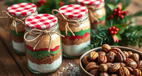festive mason jar treats