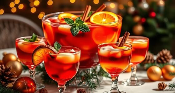 festive party drink bowls