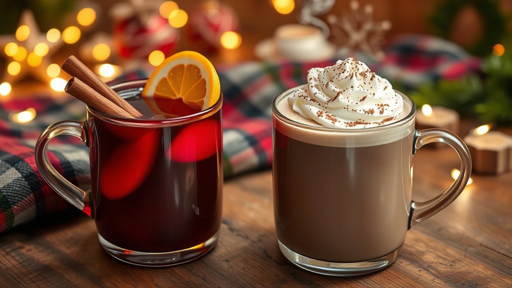 festive warm holiday spirits