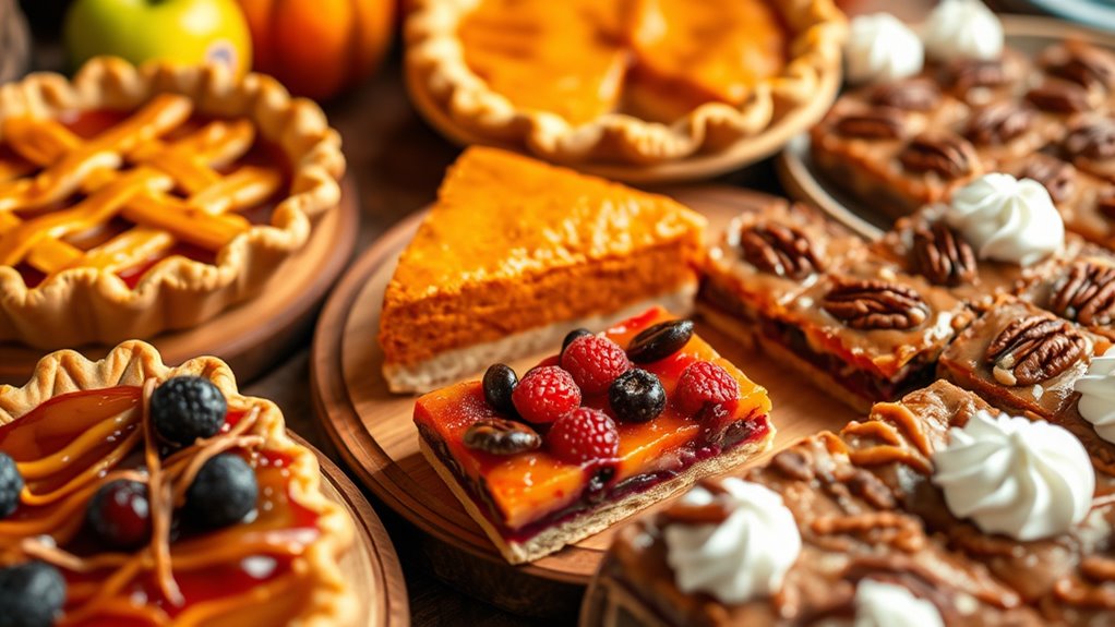 festive well presented holiday desserts