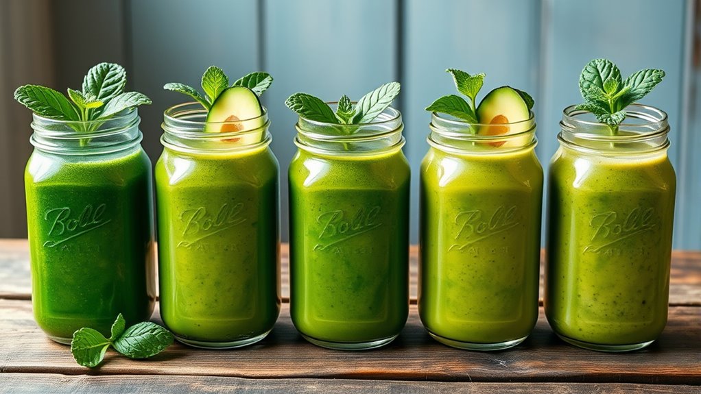 five nutritious green smoothies