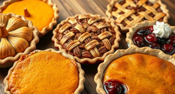 five traditional holiday pies