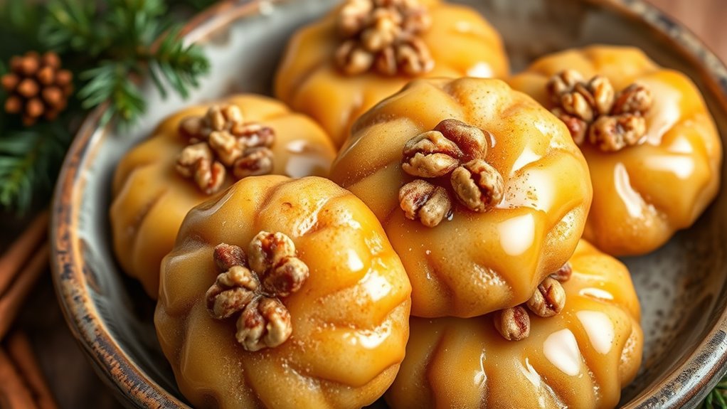greek christmas honey cookies