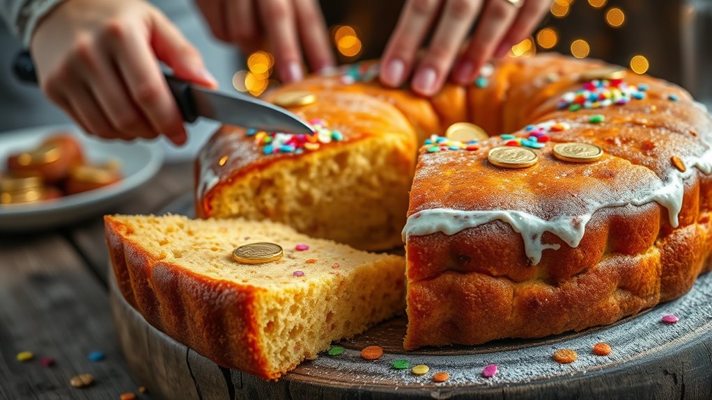greek new year s coin cake