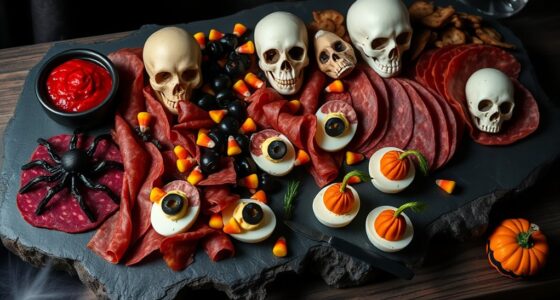 halloween themed snack platter